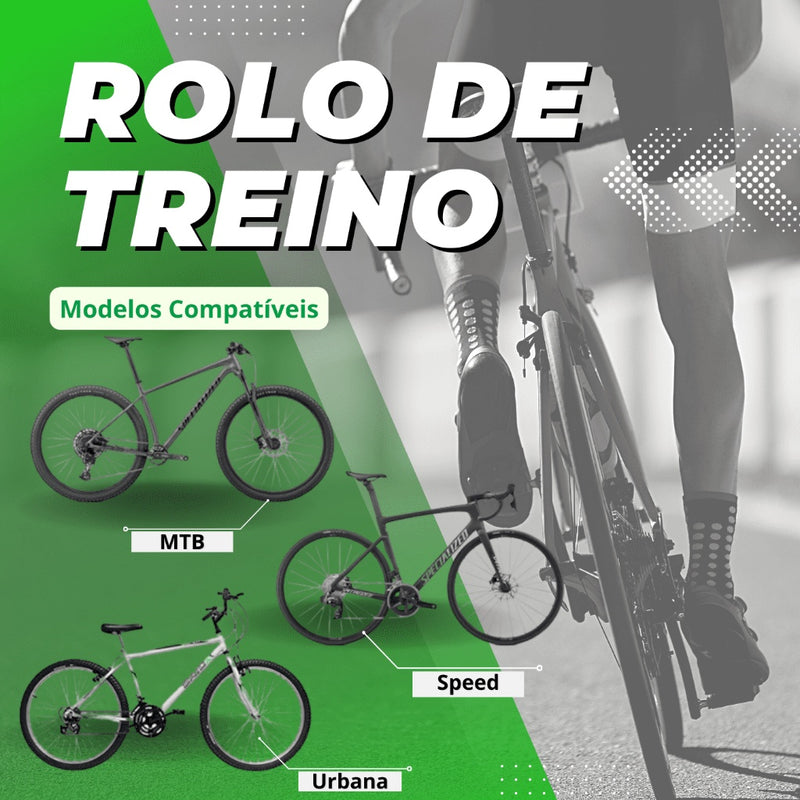 Rolo De Treino Para Ciclismo Mtb Urban Speed Ergométrico Dobrável