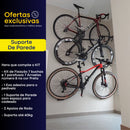 Suporte de Parede Bike Chapa Grossa - MTB e Speed PEDAL Aguenta 30 Kg