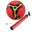 Bola de Futebol ou Volei + Bomba de Ar Manual Tamanho Oficial Couro Sintético