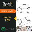 Varal Portátil De Janela Apartamento Pequeno Seca Roupa