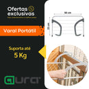 Varal Portátil De Janela Apartamento Pequeno Seca Roupa