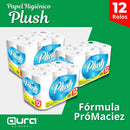 Papel higiênico 3 Pacotes Plush Folha Dupla Macio Papel Rolao 36 unidades
