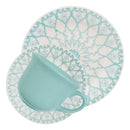 Aparelho de jantar cerâmica 16 peças jogo completo Biona Oxford