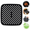 Tapete Protetor Silicone Para Air Fryer Fritadeira Universal Não Gruda Quadrado
