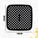 Tapete Protetor Silicone Para Air Fryer Fritadeira Universal Não Gruda Quadrado