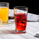 Jogo De 12 Copos Vidro 320ml Bali Quadrado Luxo Transparente