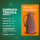 Garrafa Térmica 1L Premium Chá Café Anti Vazamento Botão de Acionamento