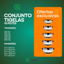 Kit Conjunto De Potes 10 Peças Vidro Resistente Organizadores De Cozinha Multiuso