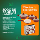 Jogo De Panelas Veneza 4 Peças Revestimento Cerâmica 1,8 Mm