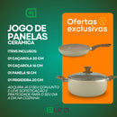 Jogo De Panelas Veneza 4 Peças Revestimento Cerâmica 1,8 Mm