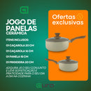 Jogo De Panelas Veneza 4 Peças Revestimento Cerâmica 1,8 Mm
